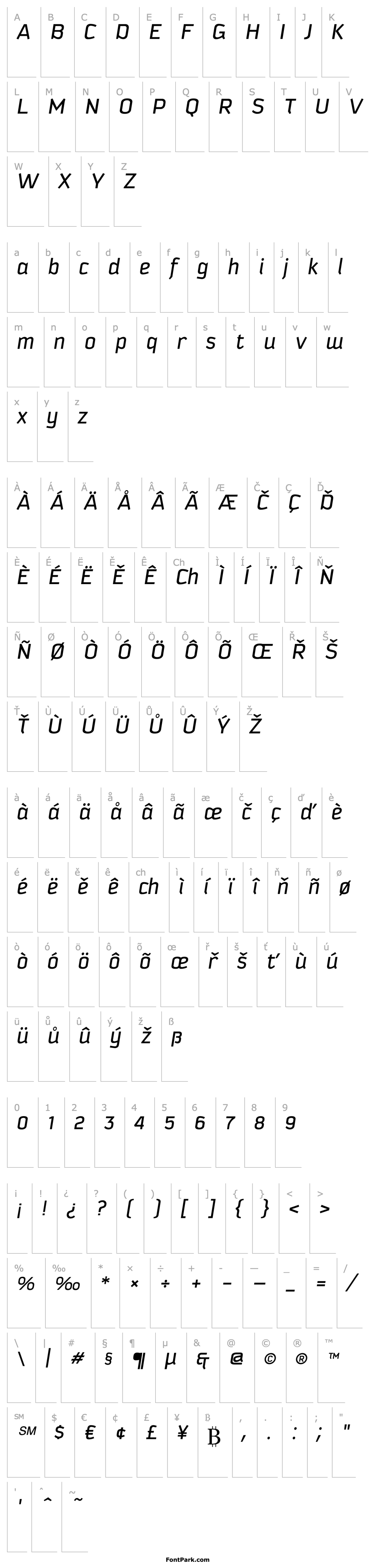 Overview Kautiva Pro Italic