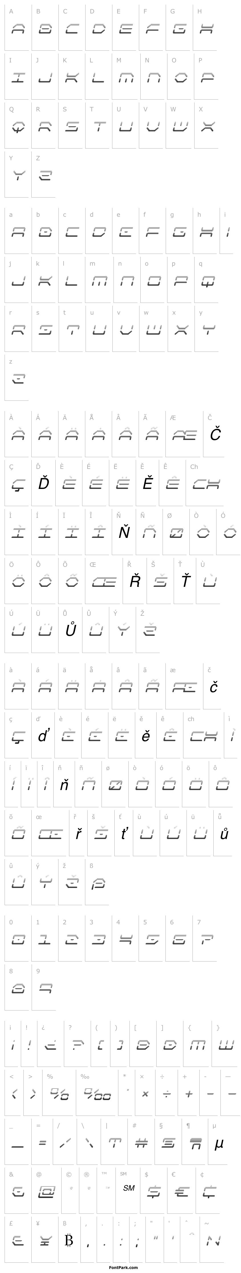 Přehled Kaylon Gradient Italic