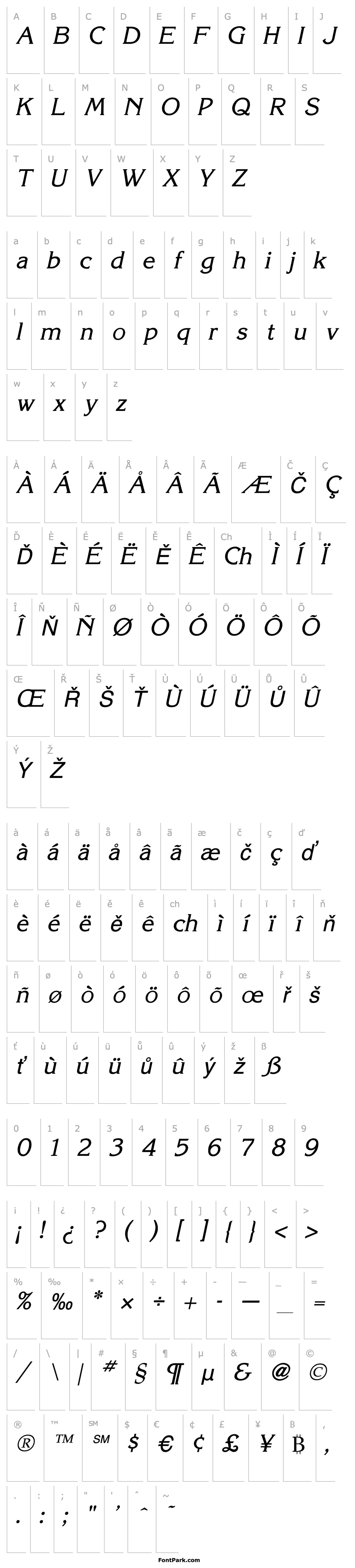 Přehled Keira Italic