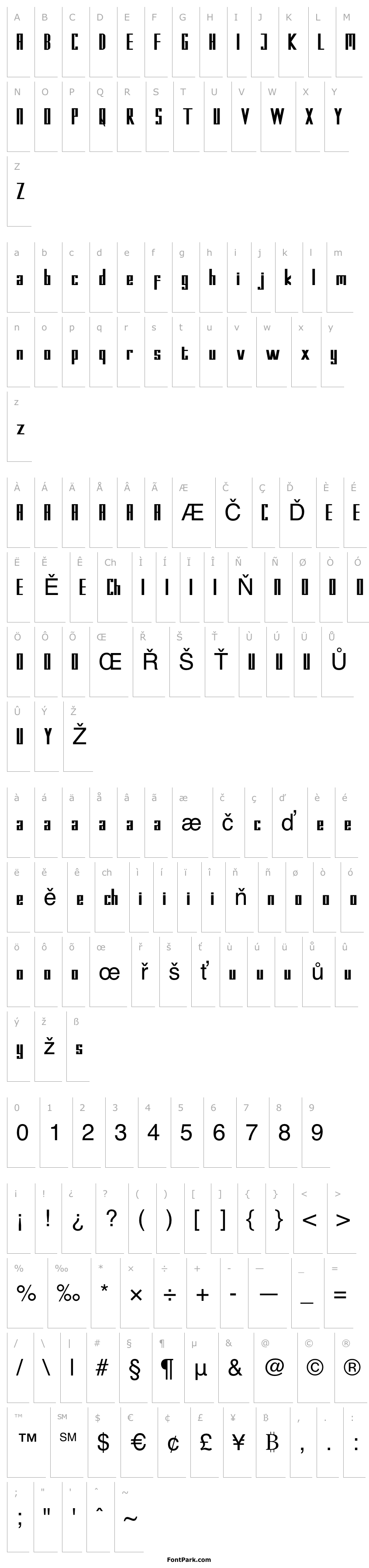 Přehled Kempton Demo Sans Serif