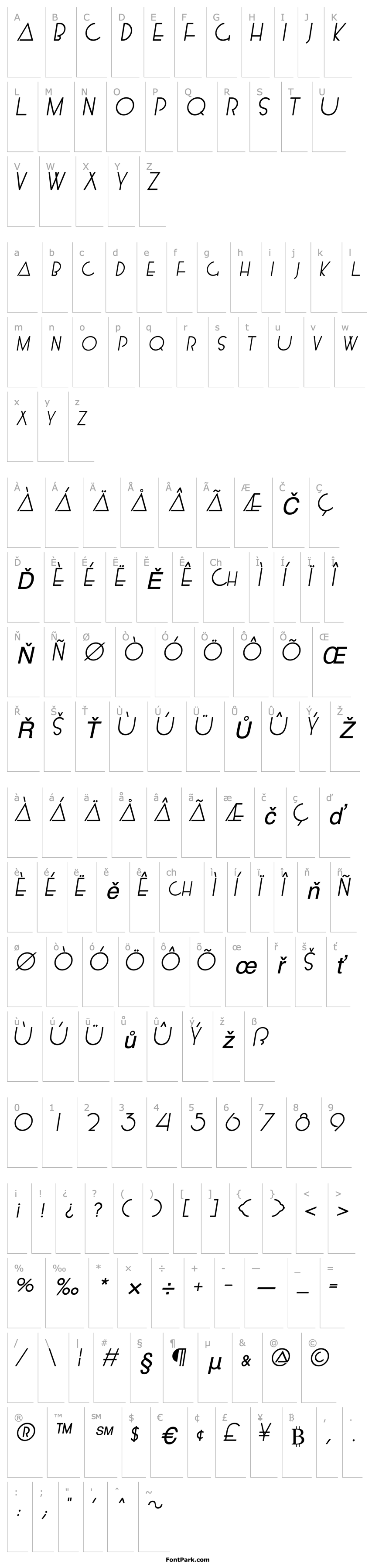 Přehled KendraSCapsSSK Italic