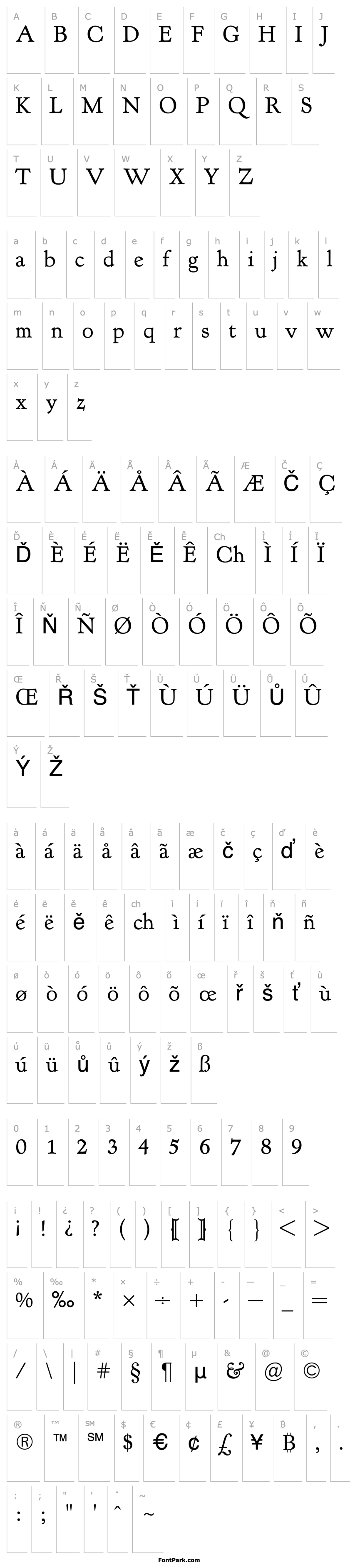 Přehled KennerleyOldstyleBQ-Regular