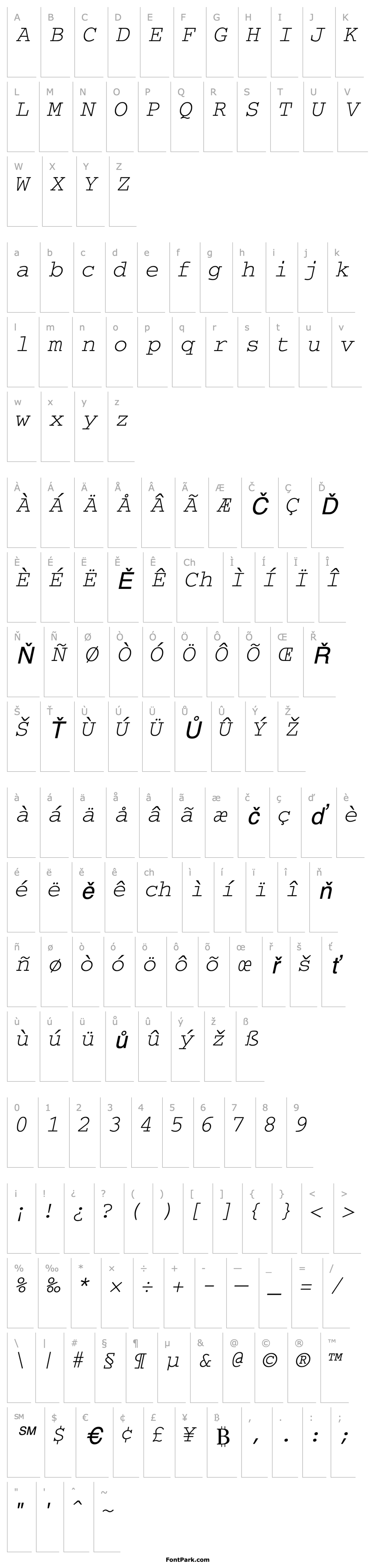 Overview KerusaSSK Italic