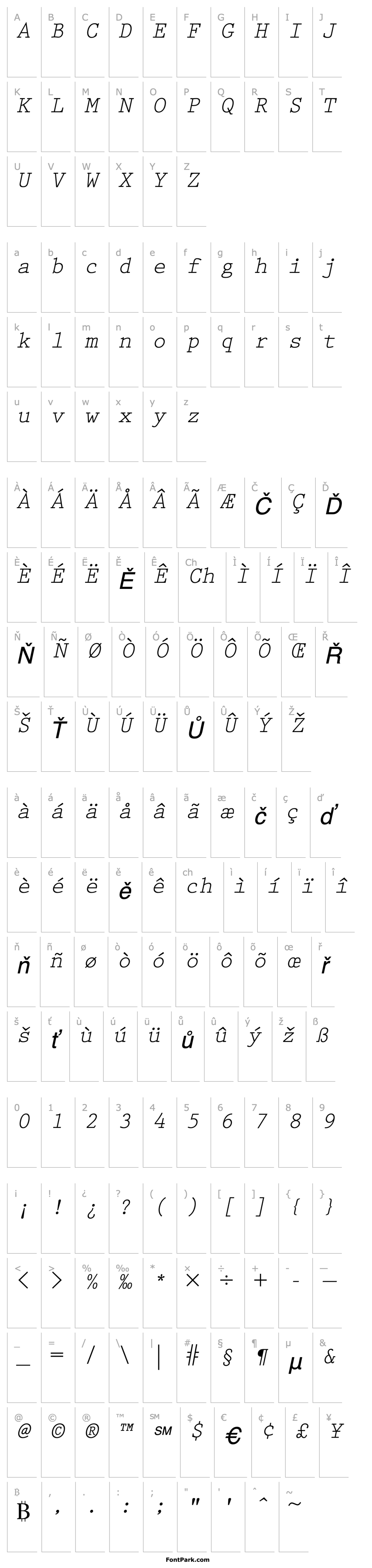 Přehled Keyboard Elite SSi Italic