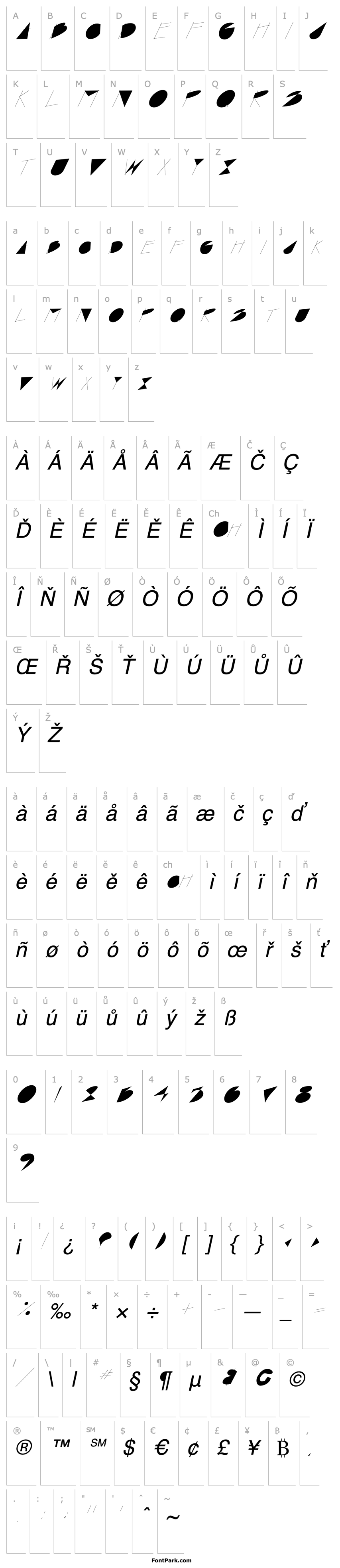 Overview KidlySCapsSSK Italic