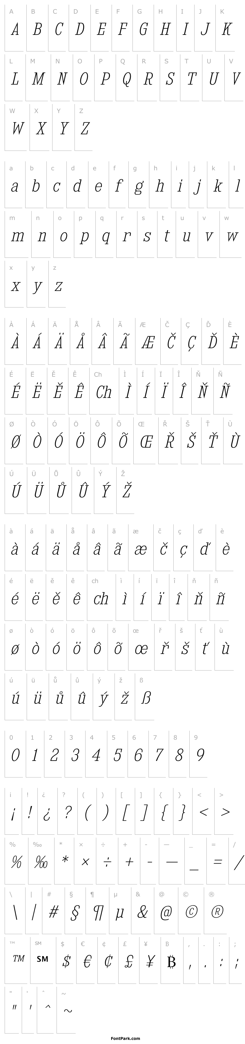 Přehled KingsbridgeScEl-Italic