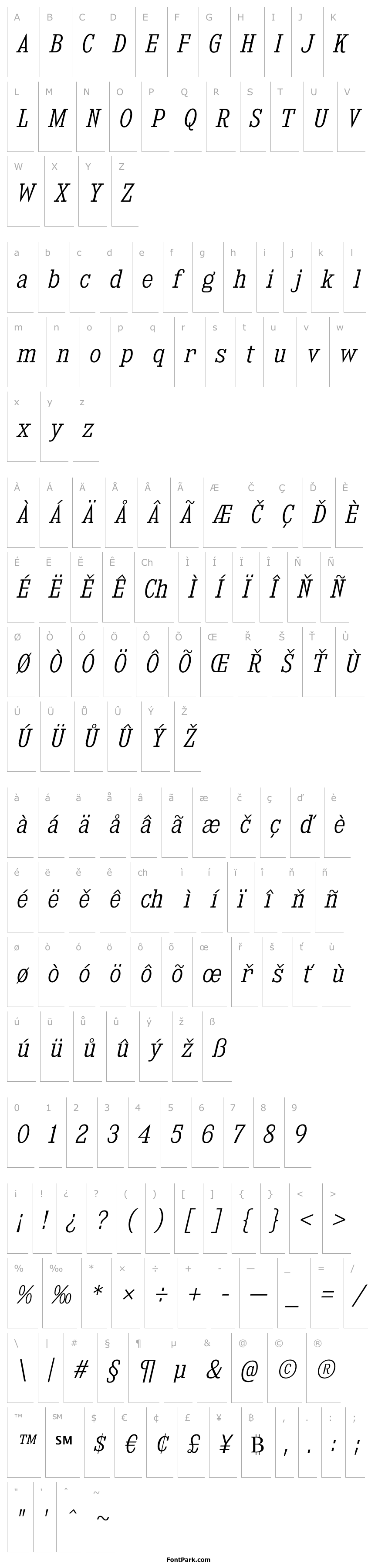 Overview KingsbridgeScLt-Italic