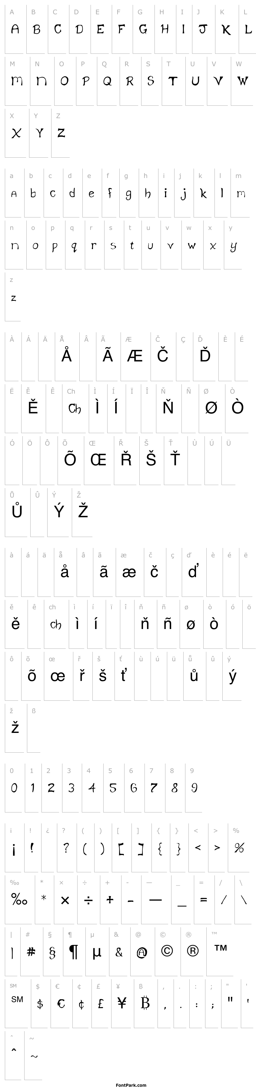 Overview KlaineFont