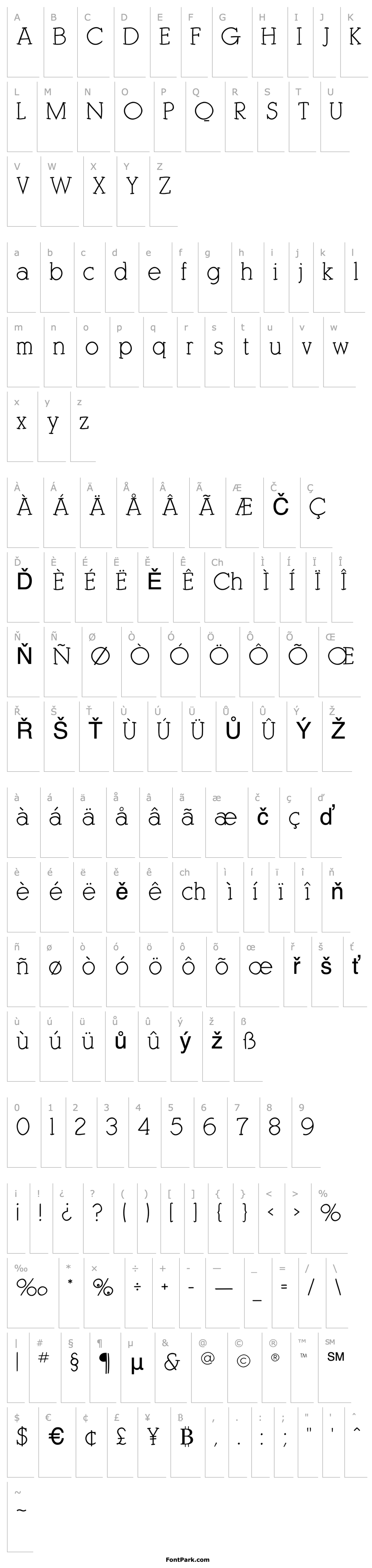 Přehled KleinSlabSerif