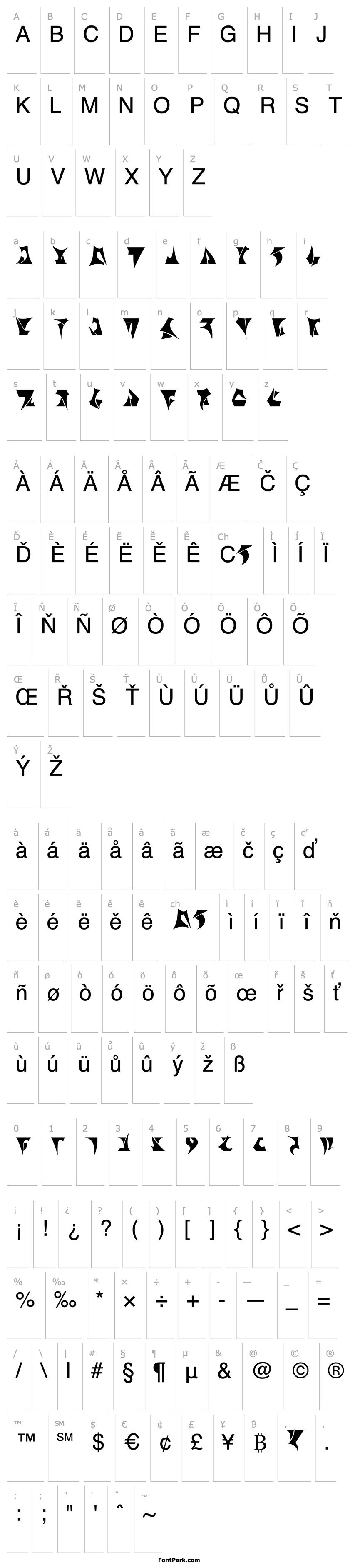 Overview Klingon-Regular