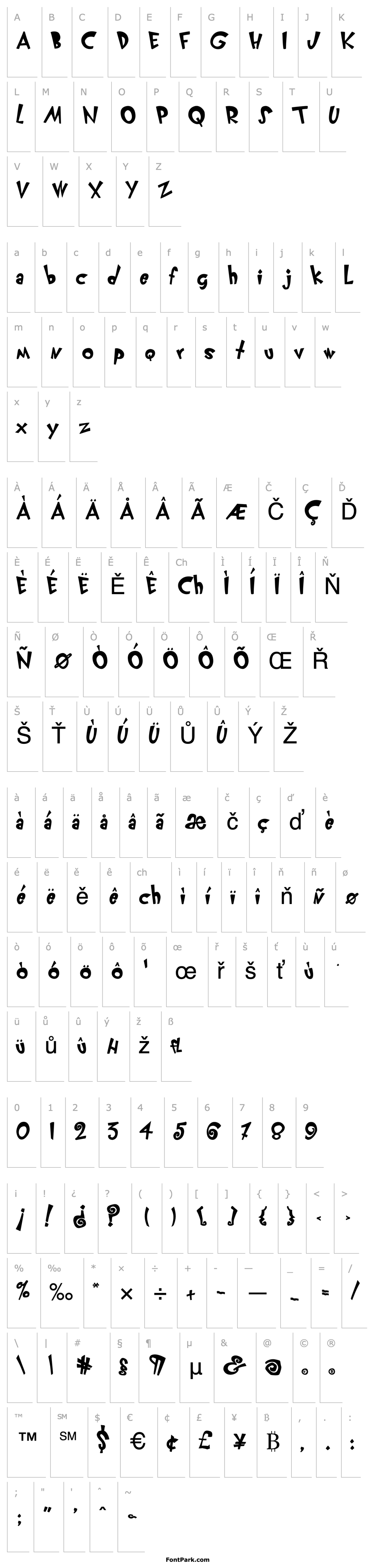 Overview KlunderScript-Bold