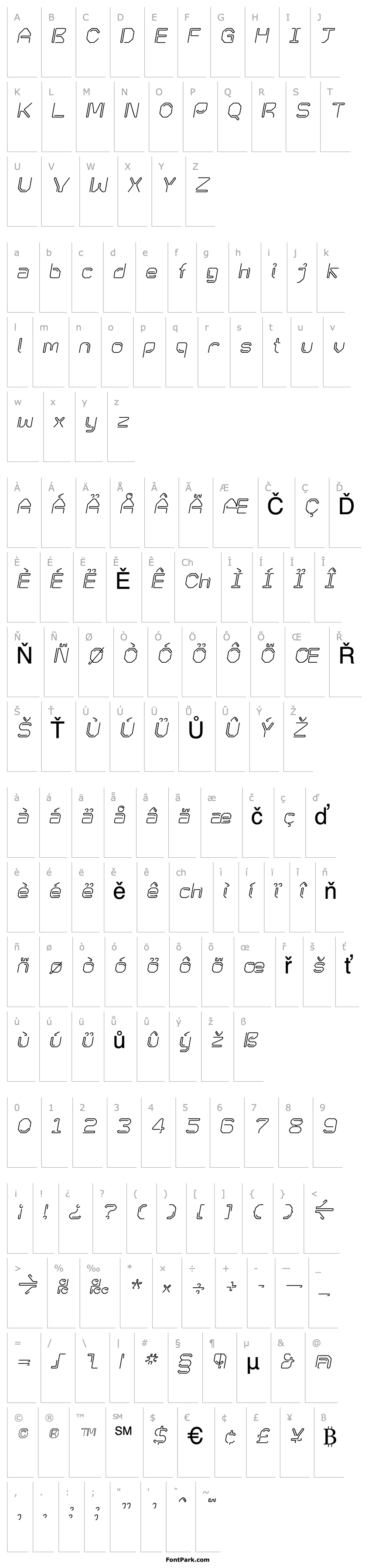 Přehled KneeonRegular Italic