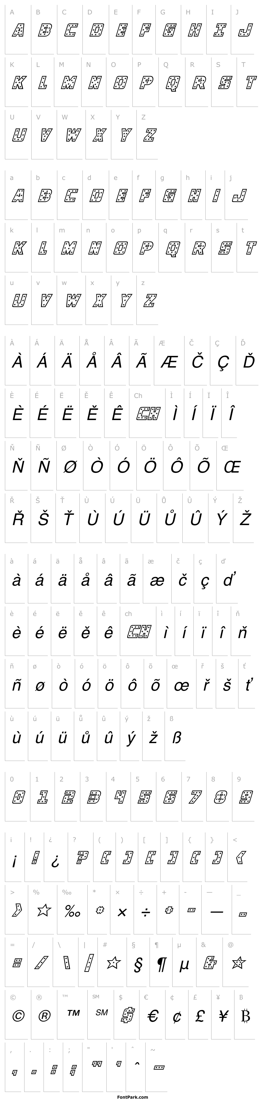 Přehled Knievel Italic