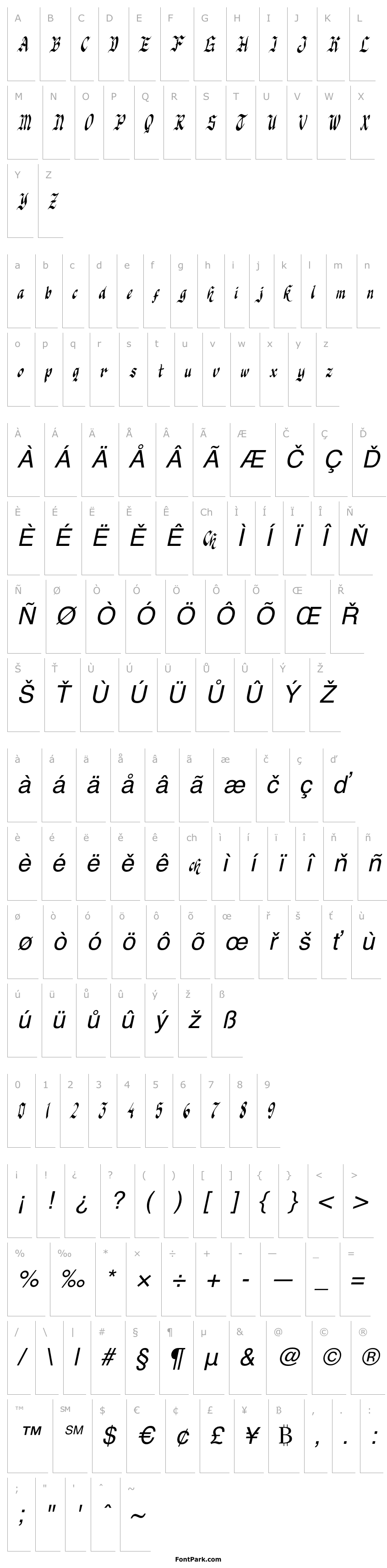 Overview Knight Jacker Italic