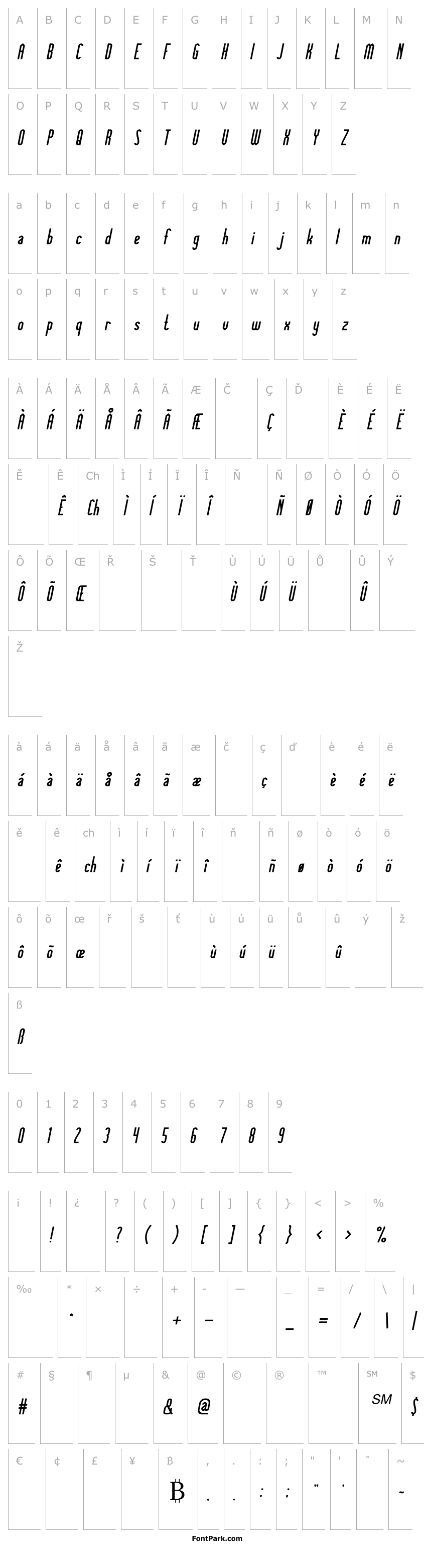 Přehled Knowledge Power Italic