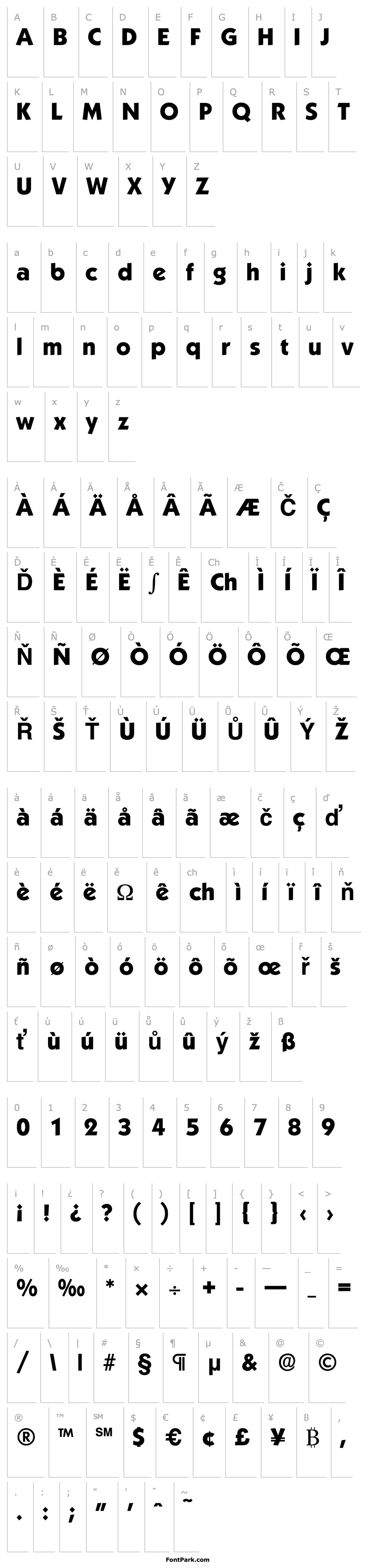 Overview Koblenz-Serial-ExtraBold-Regular