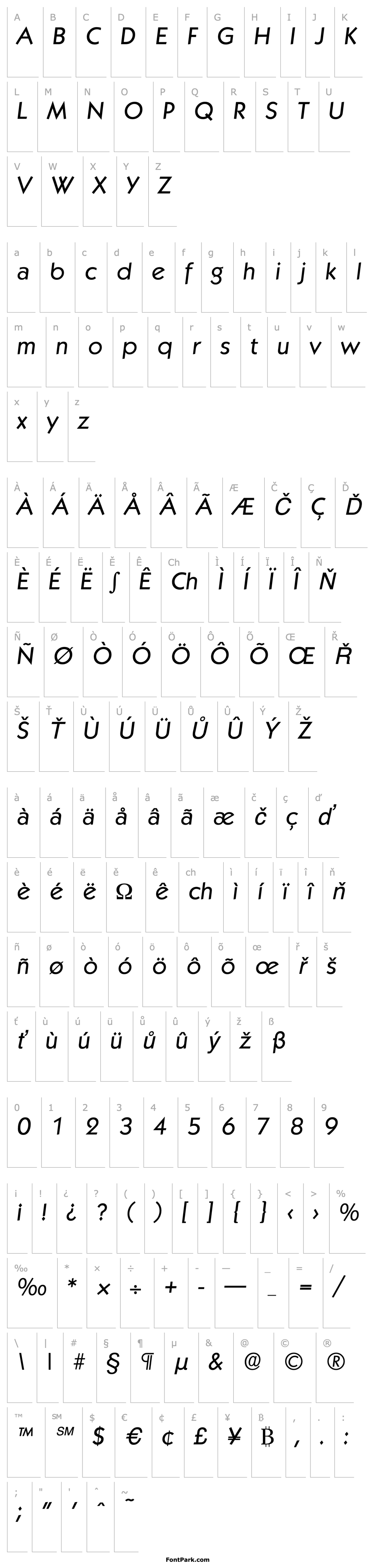 Přehled Koblenz-Serial-RegularItalic