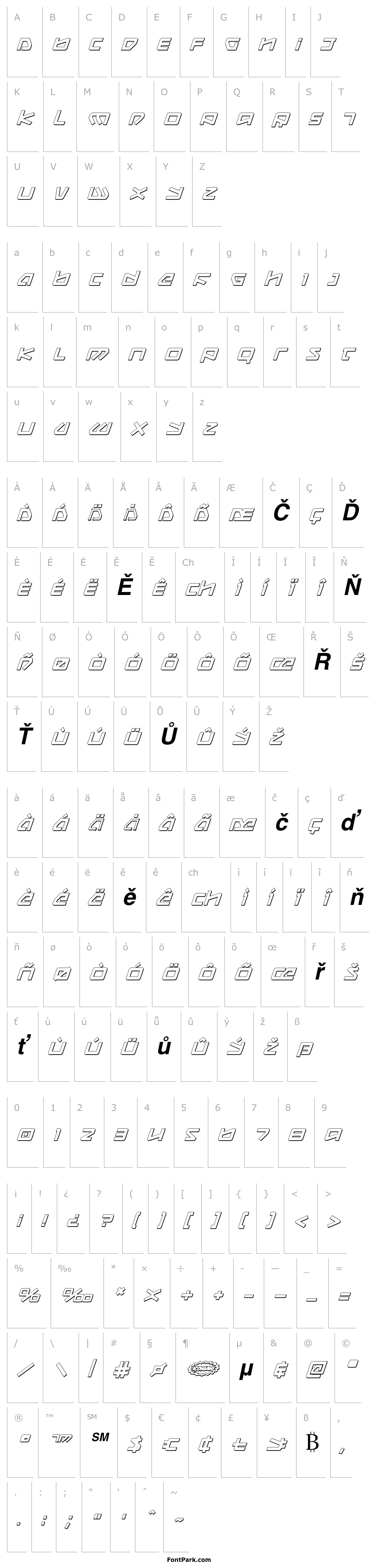 Overview Kobold 3D Italic