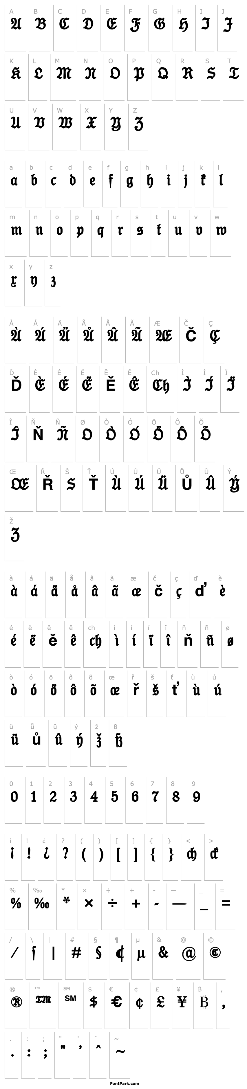 Přehled Koenig-Type Bold