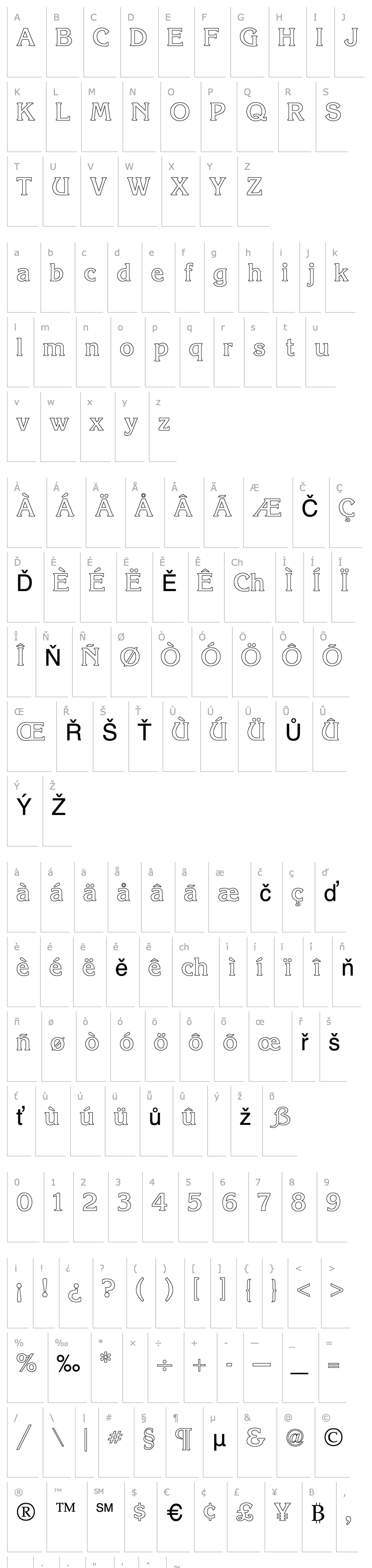 Overview Korinna Outline Regular