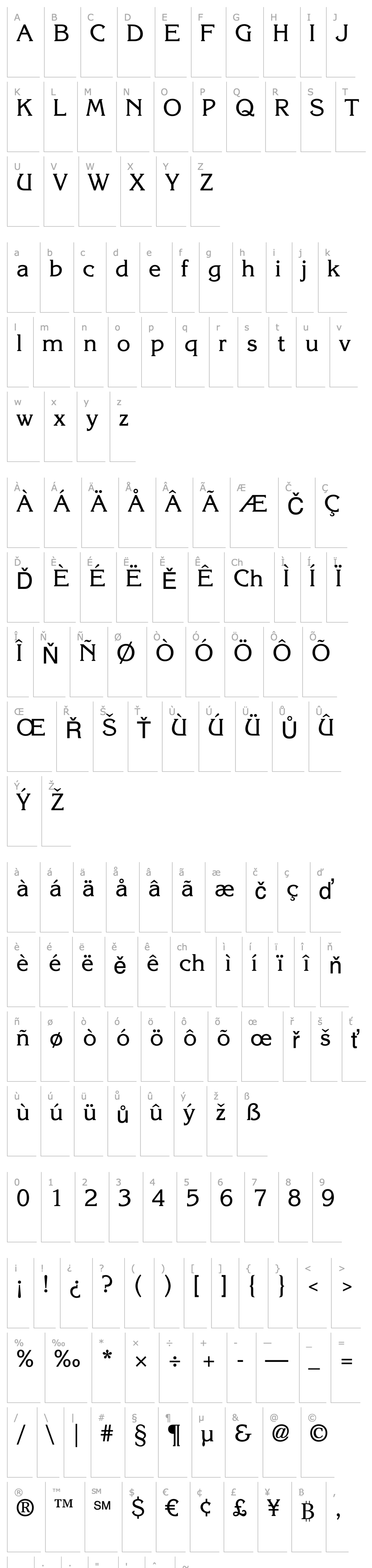 Přehled KorinnaStd-Regular