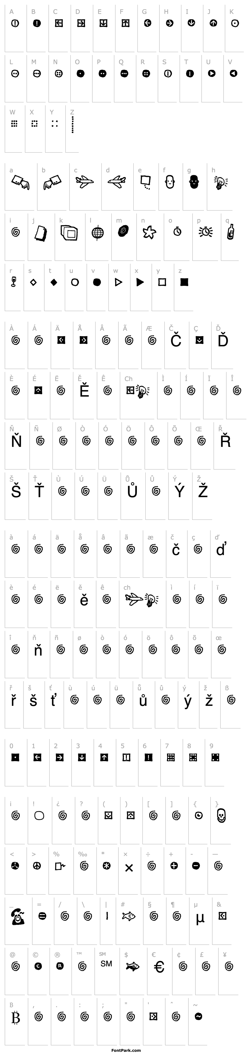 Přehled Kosmik-Glyphs