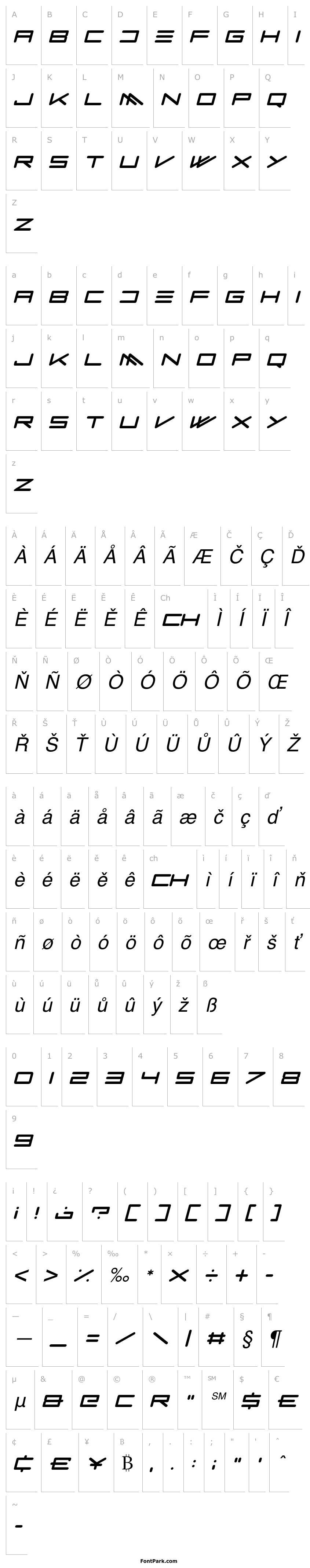 Overview Kozmik Vibez Italic