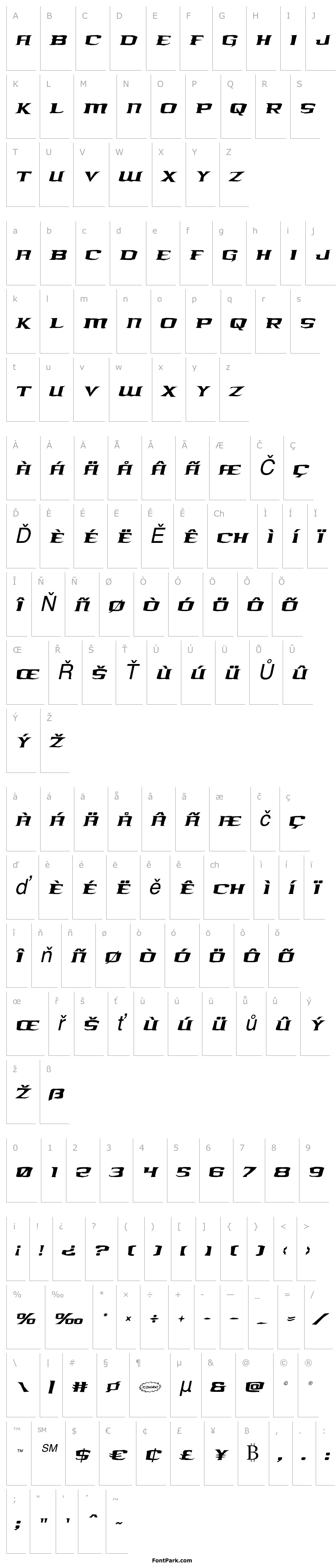 Overview Kreature Kombat Rough Italic