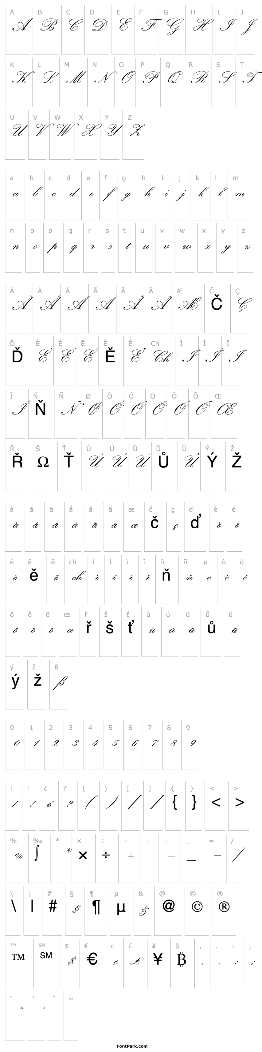 Overview KremlinScriptOne-Regular DB