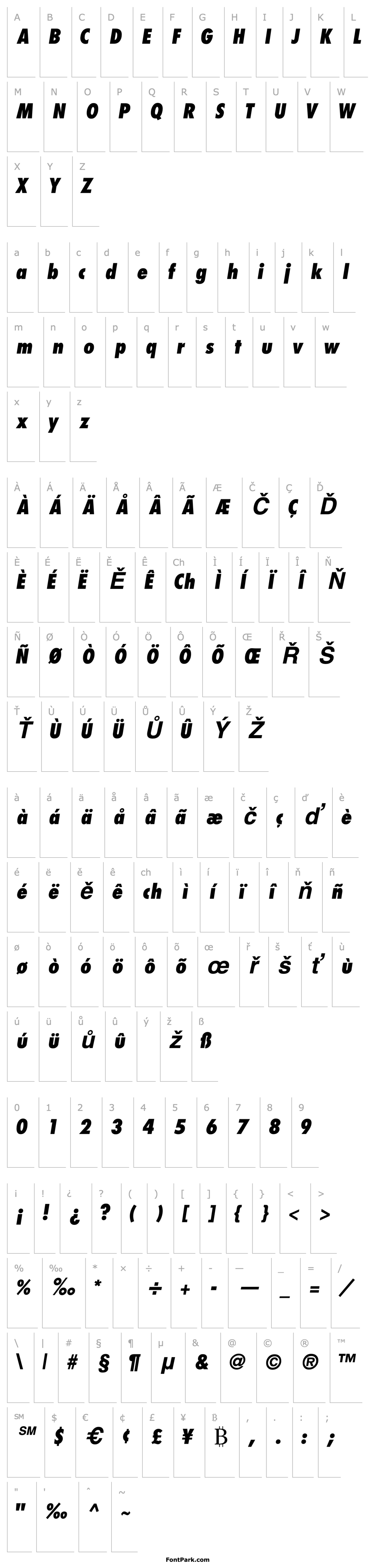 Overview KudosCondSSK Bold Italic