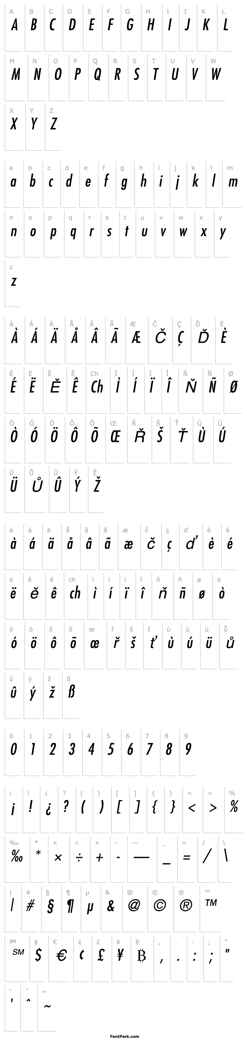 Přehled KudosCondSSK Italic