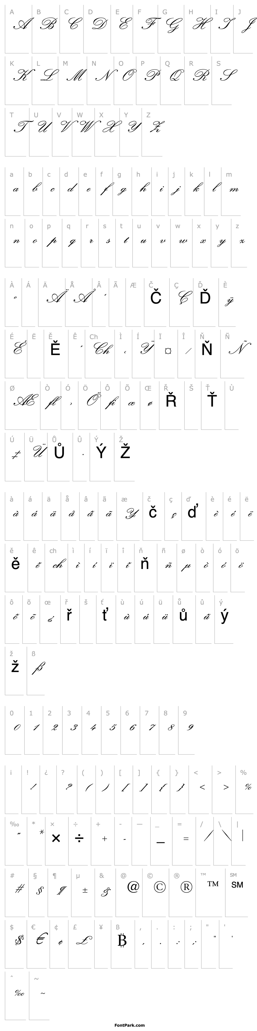 Přehled KuenstlerScriptTwoBold