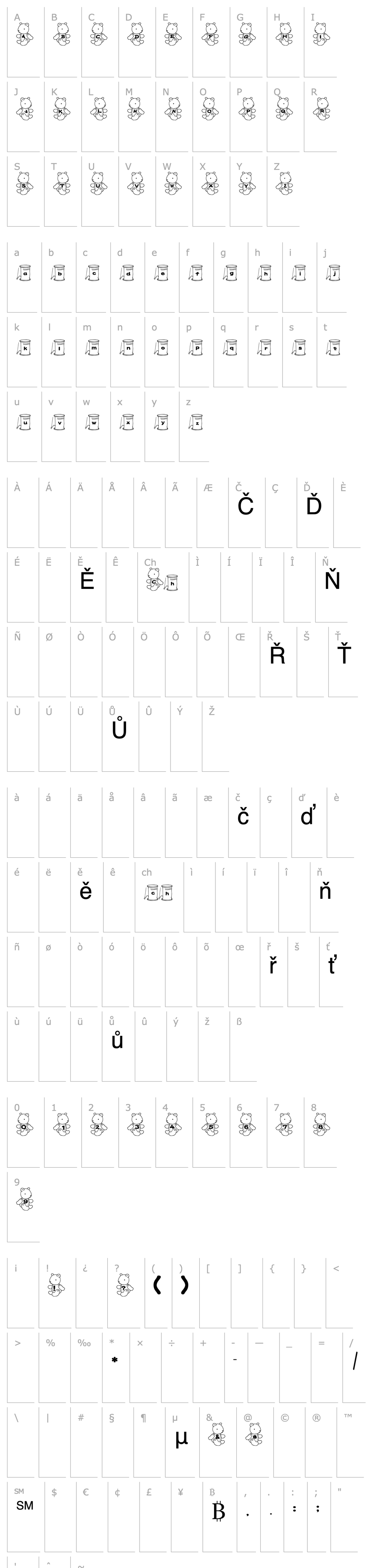 Overview kuma2 Font