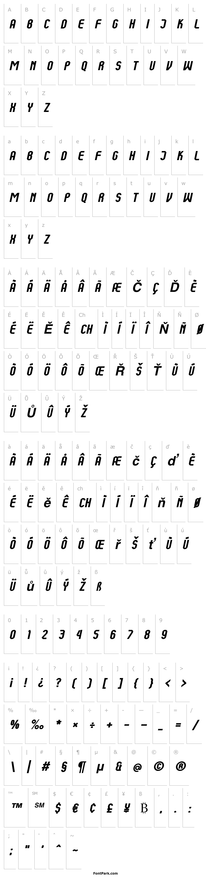 Přehled Kumba Bold Italic