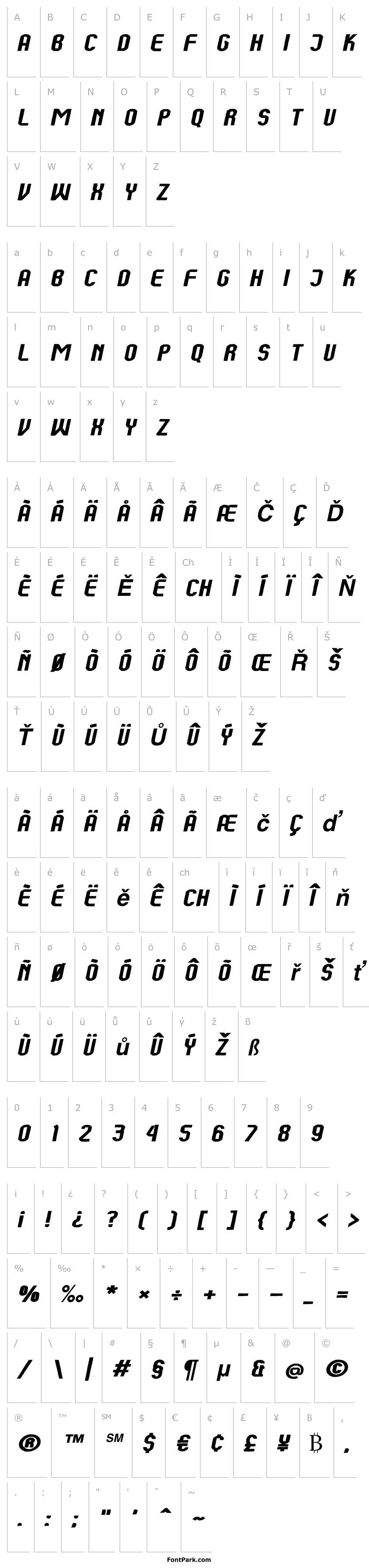 Overview Kumba Brush Expanded Italic