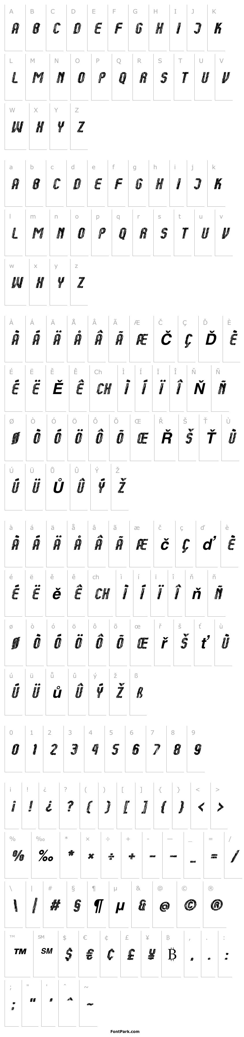 Overview Kumba Sketch Bold Italic