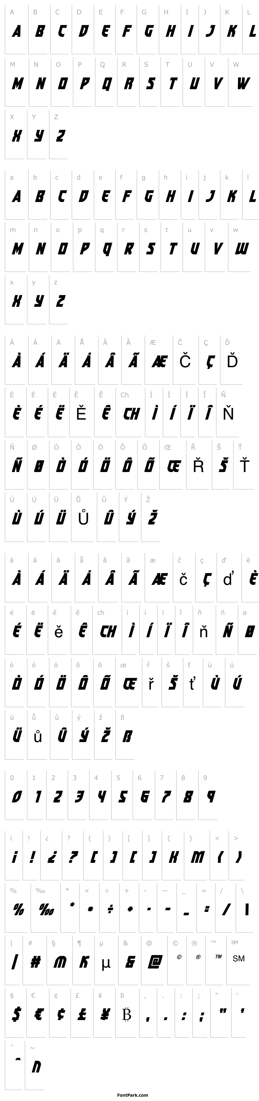 Overview Kung-Fu Master Super-Italic