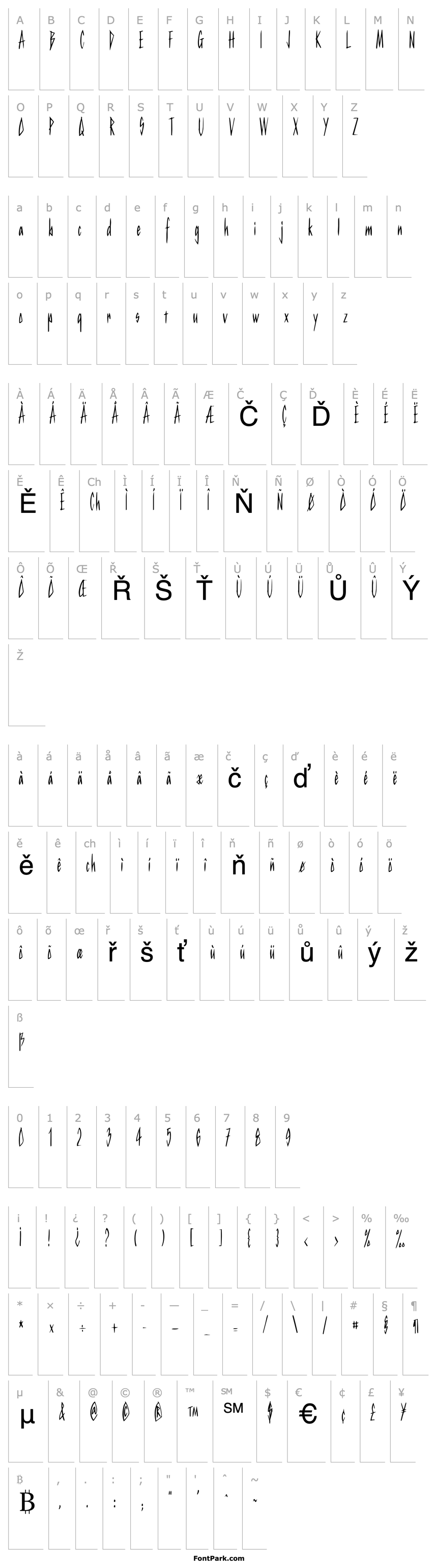 Přehled KurtzCondensed