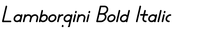 Preview Lamborgini Bold Italic