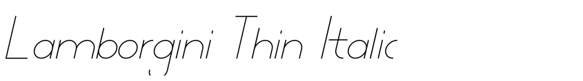 Preview Lamborgini Thin Italic