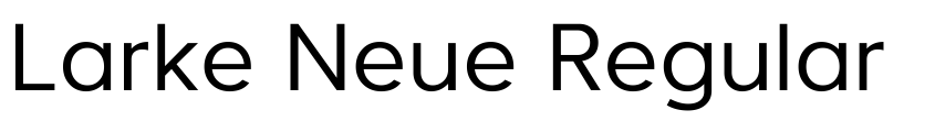 Preview Larke Neue Regular