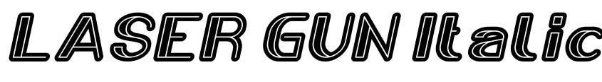 Preview LASER GUN Italic