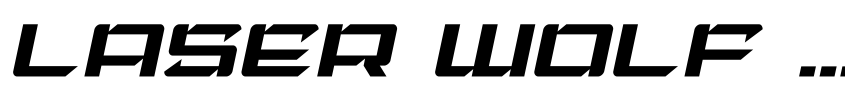 Preview Laser Wolf Light Italic