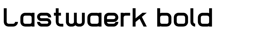 Preview Lastwaerk bold