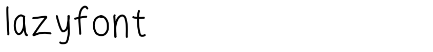 Preview lazyfont