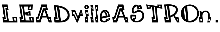 Font LEADvilleASTROnaut Inline by Unknown