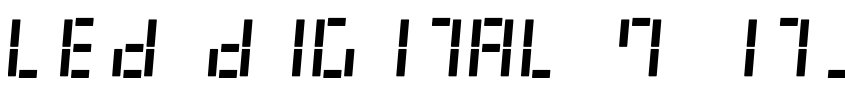 Preview LED Digital 7 Italic