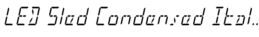 Preview LED Sled Condensed Italic