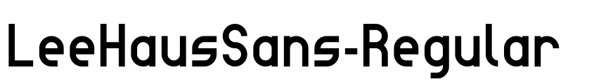 Preview LeeHausSans-Regular
