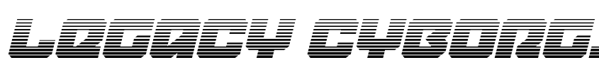 Preview Legacy Cyborg Gradient Italic